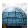 Prefab Steel Space Frame Dome Structure Glass Atrium Roof For Sale